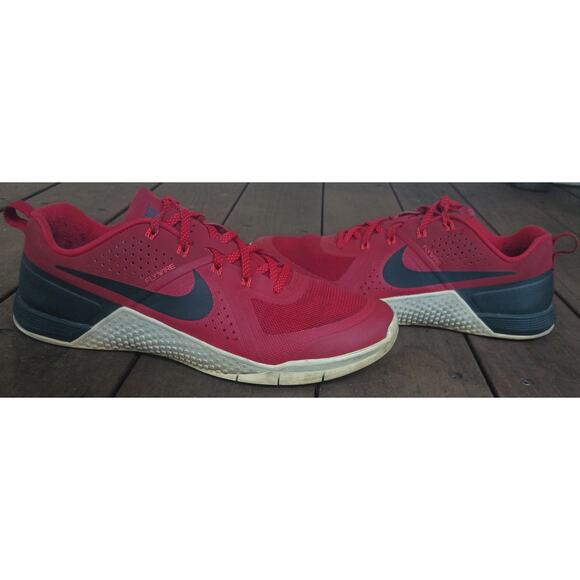 NIKE METCON 1 FLYWIRE CROSS TRAINING SHOE 704688 616 MENS 11.5 RED - Picture 3 of 15